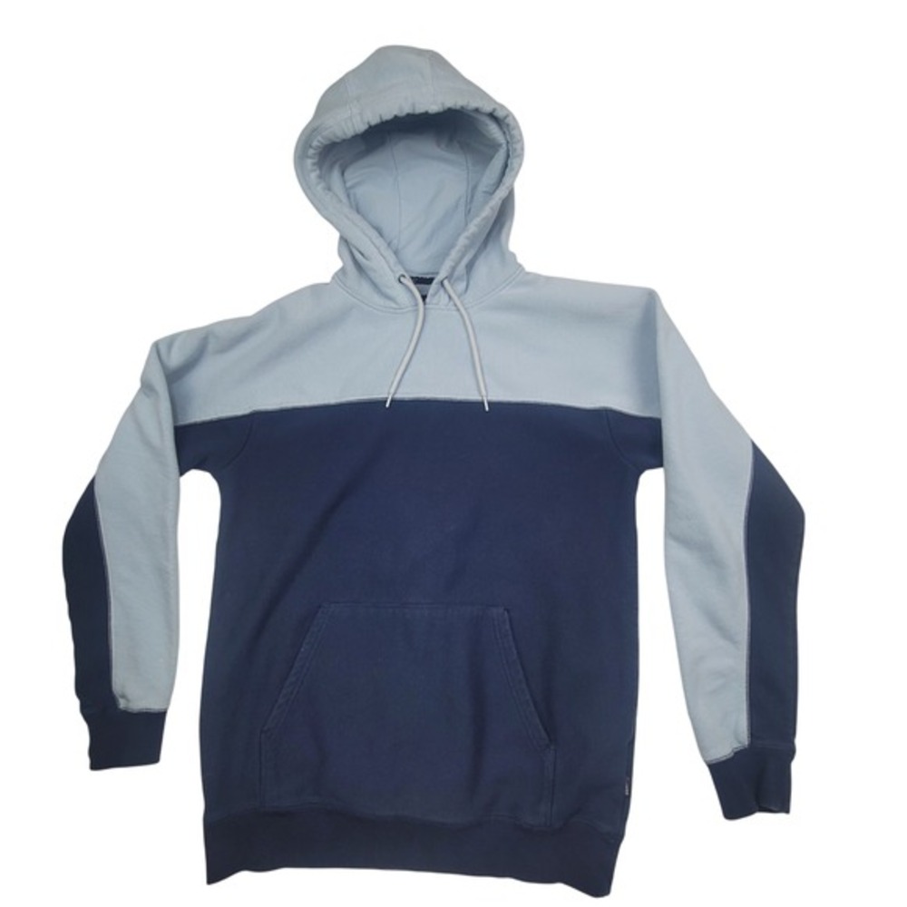 Vans Color Block Hoodie Heavy‎ Sweatshirt Men's X-Large Blue Light Blue